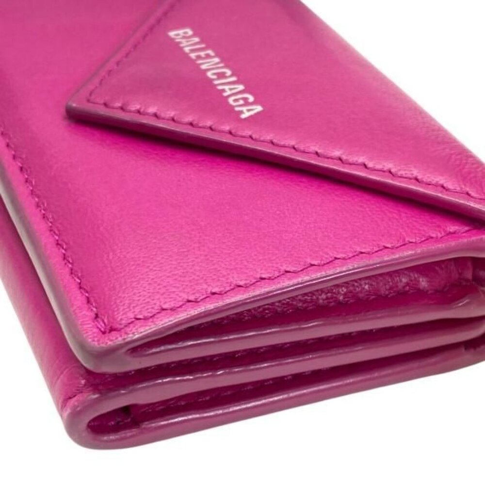 Balenciaga Paper Mini Wallet Trifold Wallet Fold Wallet Compact Wallet - Picture 3 of 10